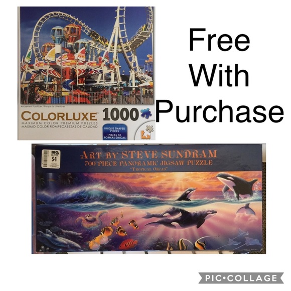 SOLD!  Amusement Park Rides Puzzle w/FREE puzzle - Picture 1 of 5